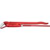 Pipe Wrench S-Type red powder-coated 680 mm